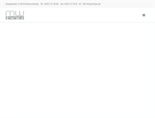 Tablet Screenshot of mwbau.de